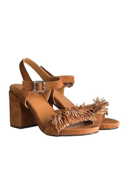 Frau Suede Women's Sandals Tabac Brown