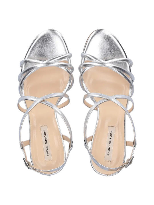 Fabio Rusconi Leather Women's Sandals Silver