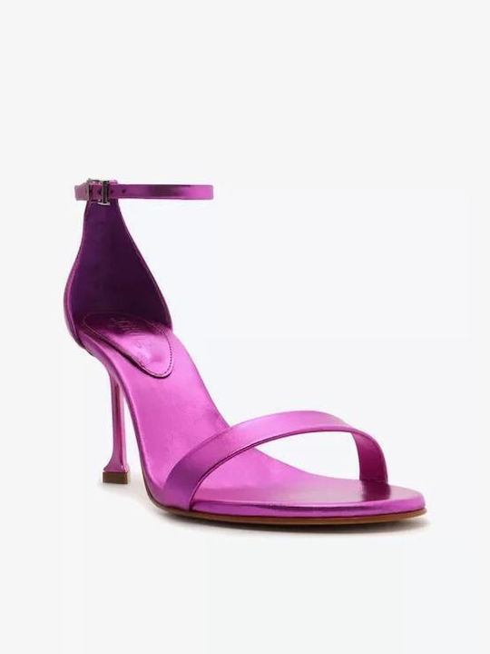 Schutz Women's Sandals with Ankle Strap Purple