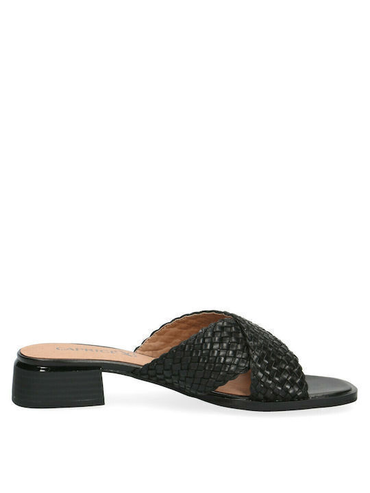 Caprice Leather Women's Sandals Black