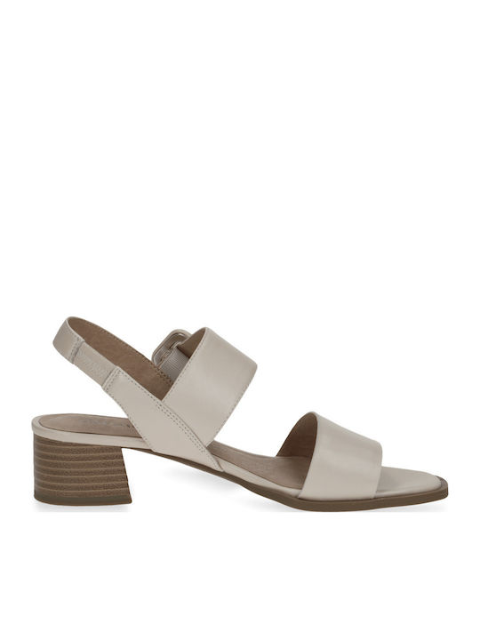 Leather Sandals Beige
