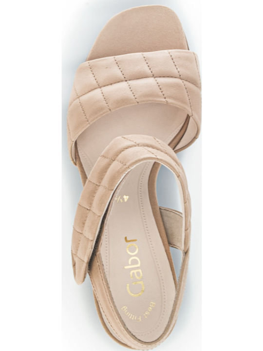 Leder Sandalen Anatomisch Beige
