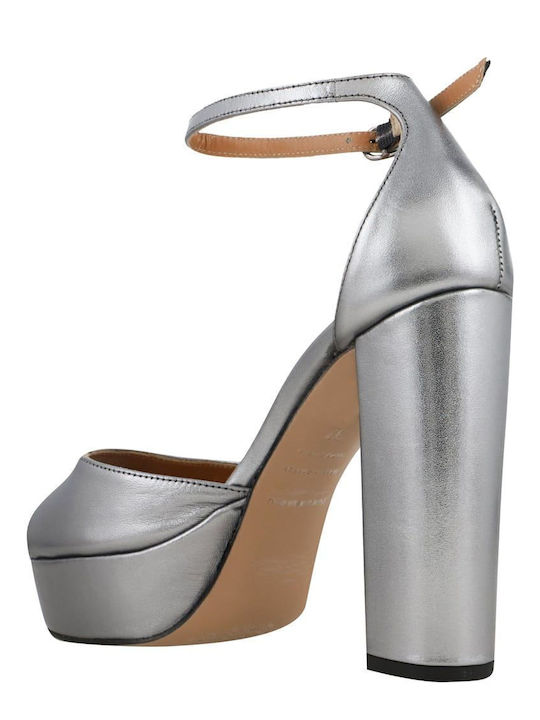 Leder Sandalen Gray