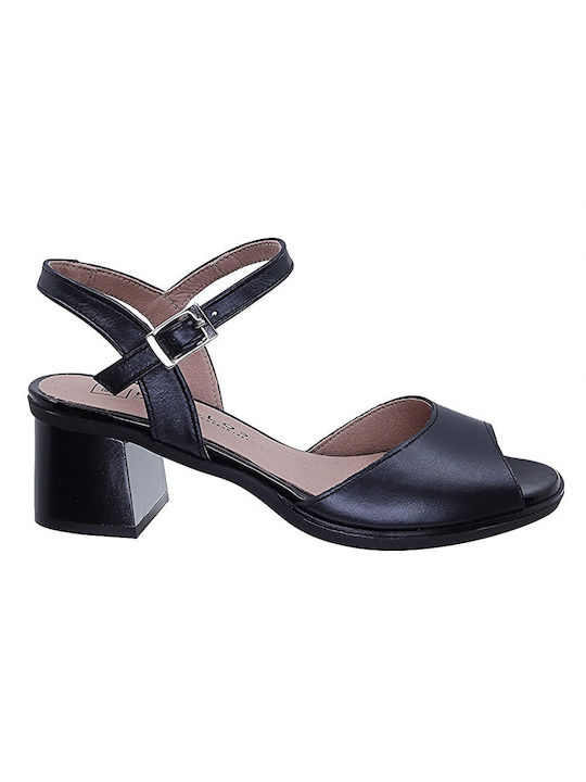 Pitillos Anatomic Leather Women's Sandals Black