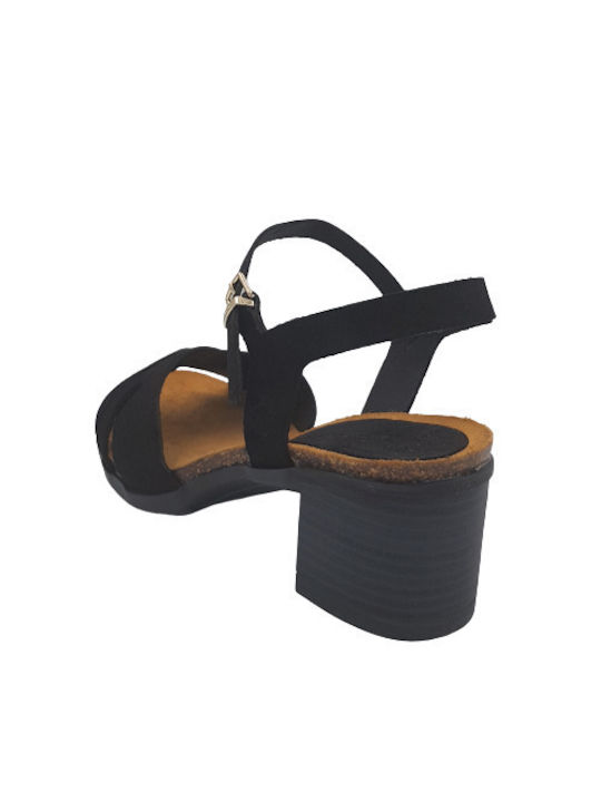 Yokono Anatomic Leather Women's Sandals Black