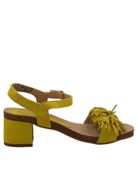 Yokono Anatomic Leather Women's Sandals Yellow