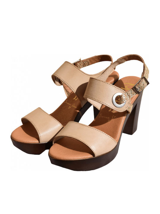 Sandalen Beige