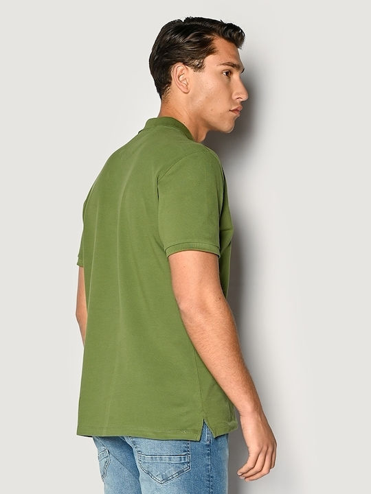 Brokers Jeans Men's Short Sleeve Blouse Polo Green