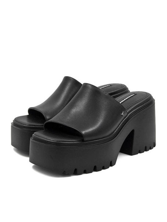Leather Women's Sandals Black 00139