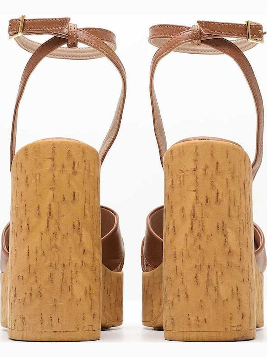 Sandalen Tabac Braun