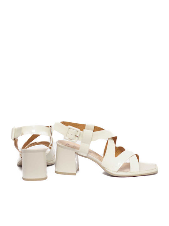Leder Sandalen Weiß