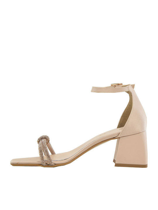 Stoff Sandalen Rosa