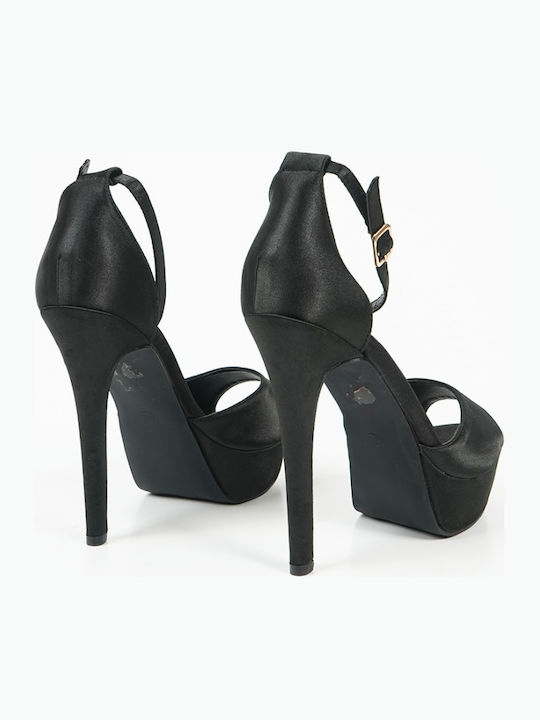 Fabric Sandals Black