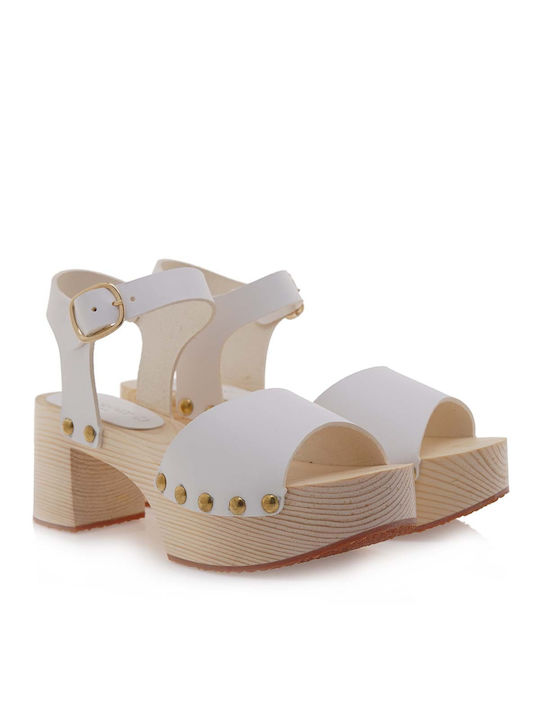 Mythology Platform Women's Sandals White