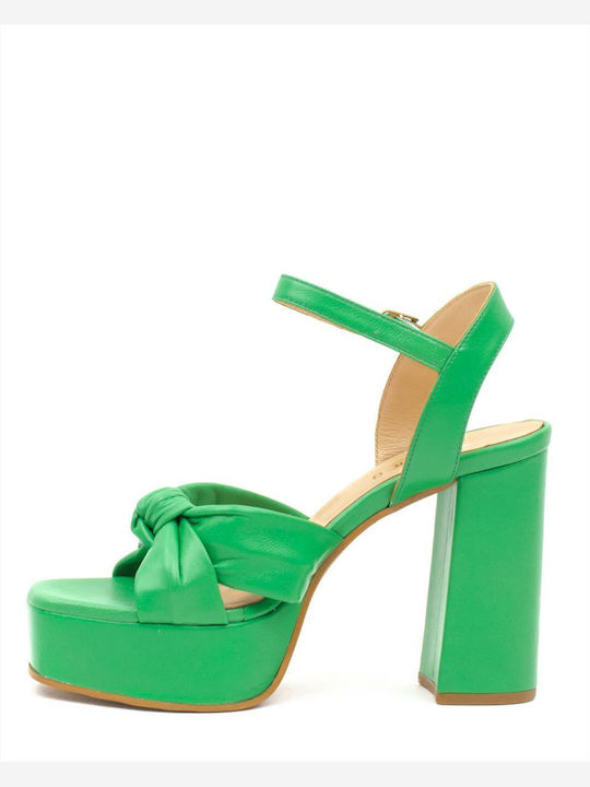 Zakro Collection Platform Women's Sandals Green