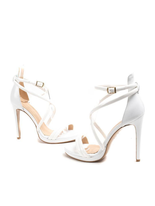 Zakro Collection Leather Women's Sandals White