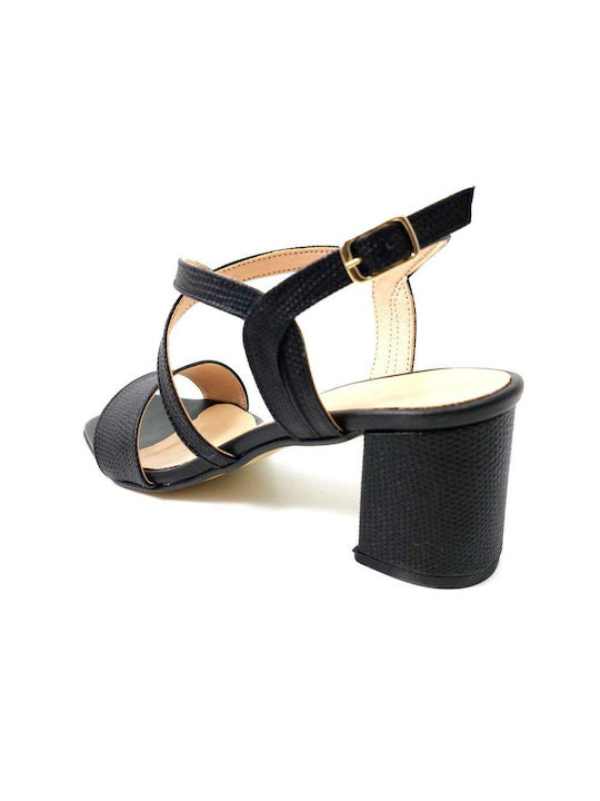 Pegabo Leather Women's Sandals Black