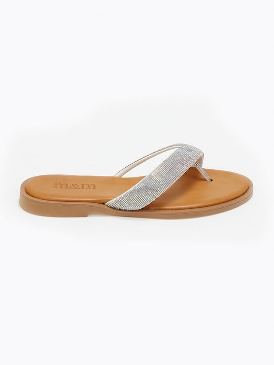 Issue Fashion Women's Flat Sandals in Silver Color