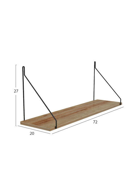 Regal Wand Agilan Braun 72x20x27cm