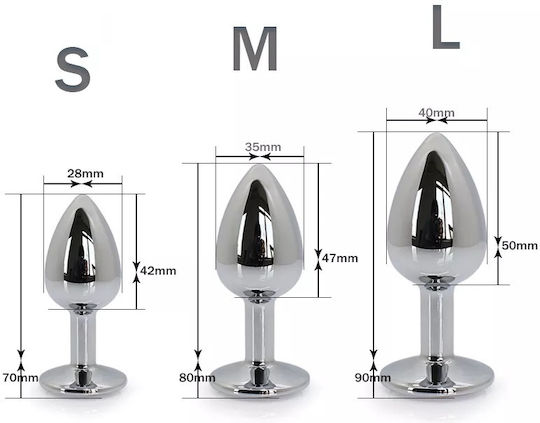 Winyi Πρωκτική Σφήνα Medium Φούξια 8cm
