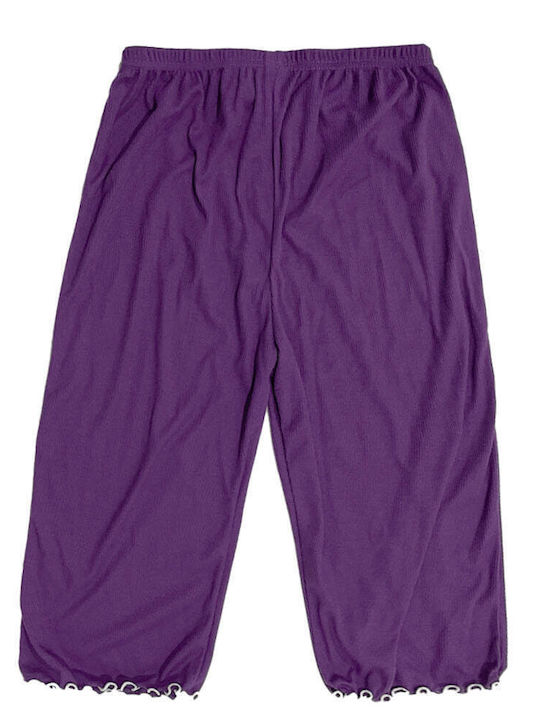 Ustyle Summer Women's Pyjama Set Purple
