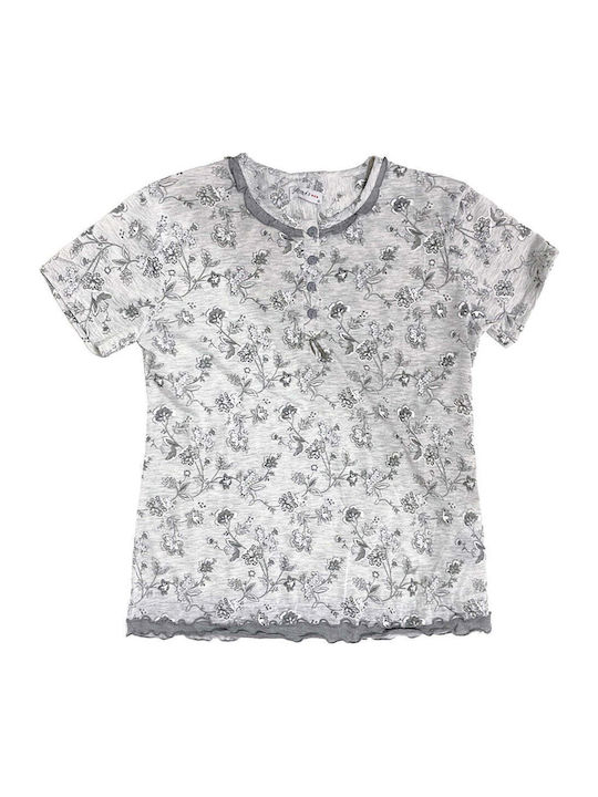 Ustyle Summer Women's Pyjama Set Gray