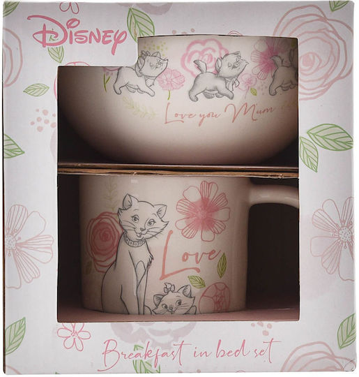 Disney Disney Breakfast In Bed Set Σετ Φλιτζάνια Καφέ από Πορσελάνη Καφέ 2τμχ
