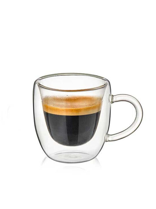 Luigi Ferrero Σετ Φλιτζάνια Espresso Γυάλινα 90ml 2τμχ