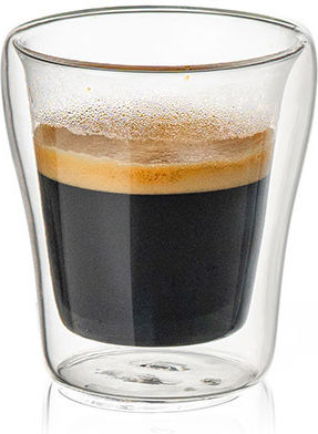 Luigi Ferrero Set Tassen Espresso Glas Weiß 70ml 2Stück