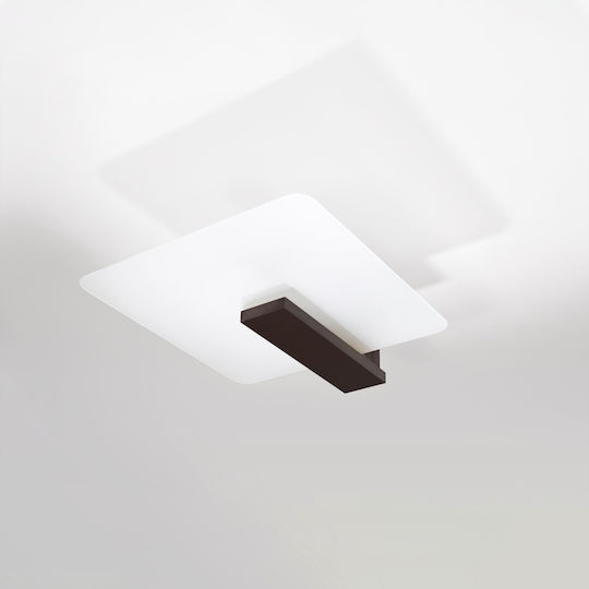 Sollux Deckenleuchte 48cm Braun mit Fassung E27