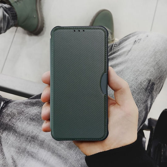 Forcell Razor Book Synthetic Leather Dark Green (Galaxy A03)