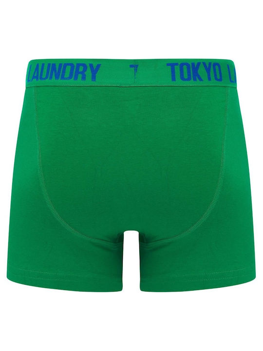 Tokyo Laundry Men's Boxers Green 2Pack