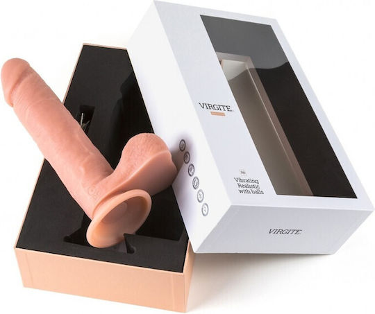 Virgite R6 Klassisch Vibrator mit Fernbedienung 26.5cm Fleisch