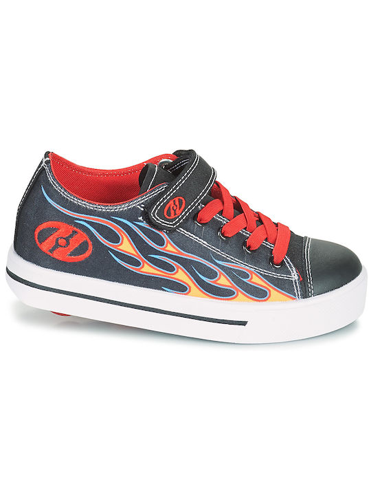 Kids Sneakers with Scratch & Wheels Black