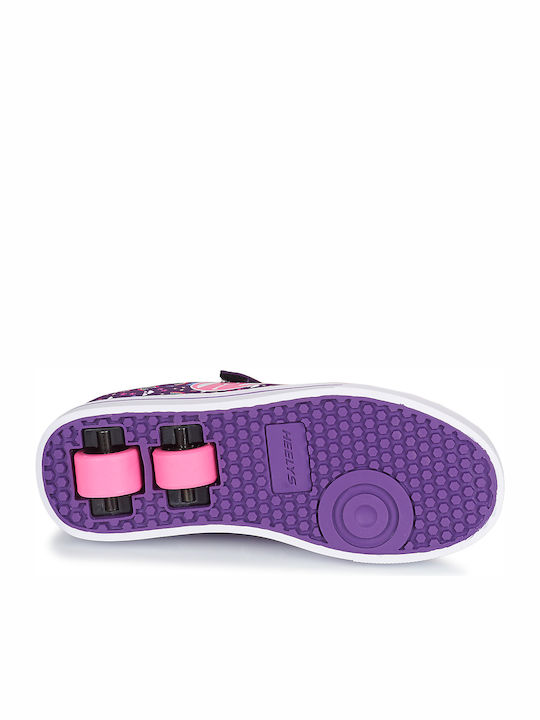 Παιδικά Sneakers με Σκρατς & Ροδάκια Μωβ