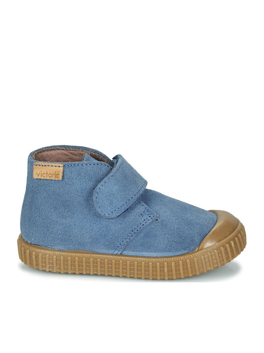 Παιδικά Sneakers High με Σκρατς Μπλε