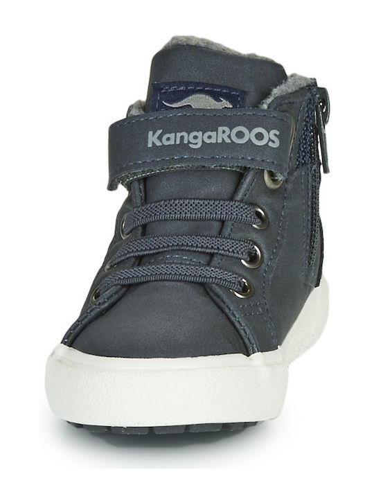 Παιδικά Sneakers High με Σκρατς Μπλε