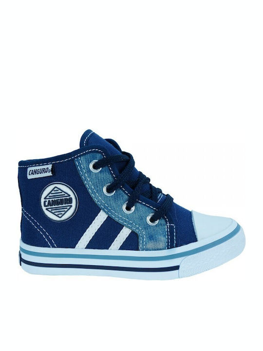 Canguro Kinder-Sneaker Hoch 56132 Blau