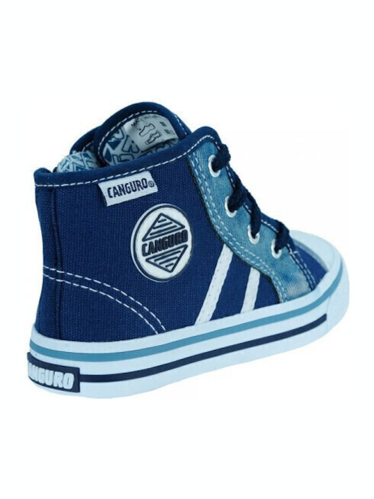56132 Kinder Sneakers Hoch Blau