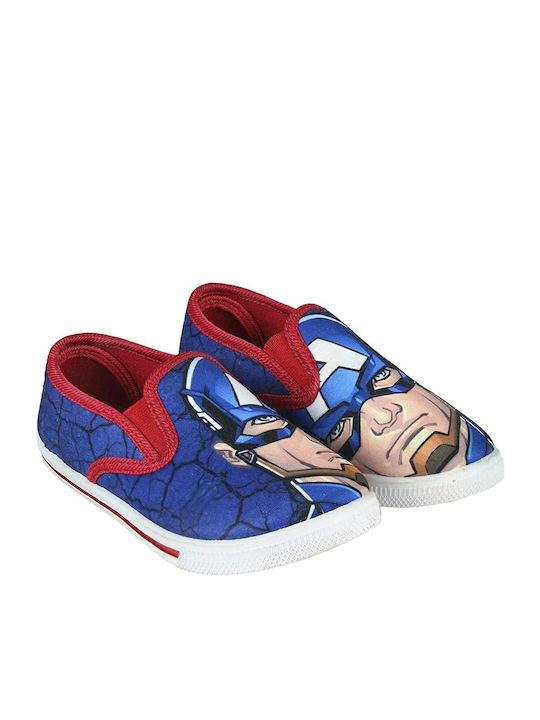 Avengers Kids Sneakers Slip-On Blue
