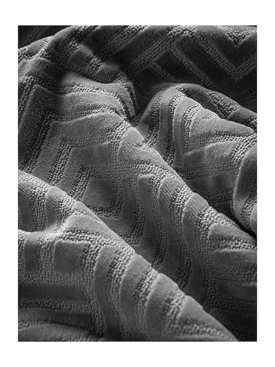 Madi Lavir Ριχτάρι Πολυθρόνας Ζακάρ 180x180εκ. Grey 2975-01