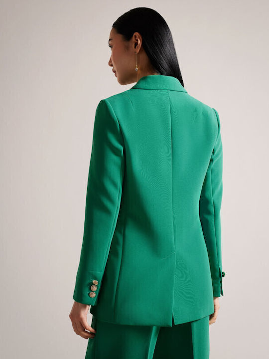 Ted Baker Damen Gekreuzt Blazer Grün