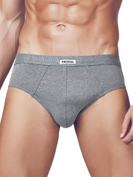 Primal Underwear Herren Slips Gray 1Packung