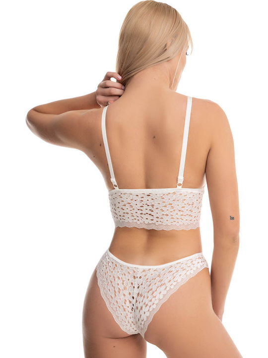 Koza Δαντελένιο Σετ Εσωρούχων Bralette με Brazil 80189