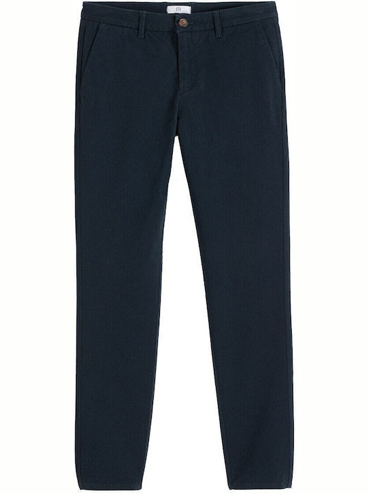 Pantaloni Chino cu Croială Slim Albastru marin