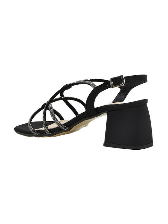 Fabric Women's Sandals Black