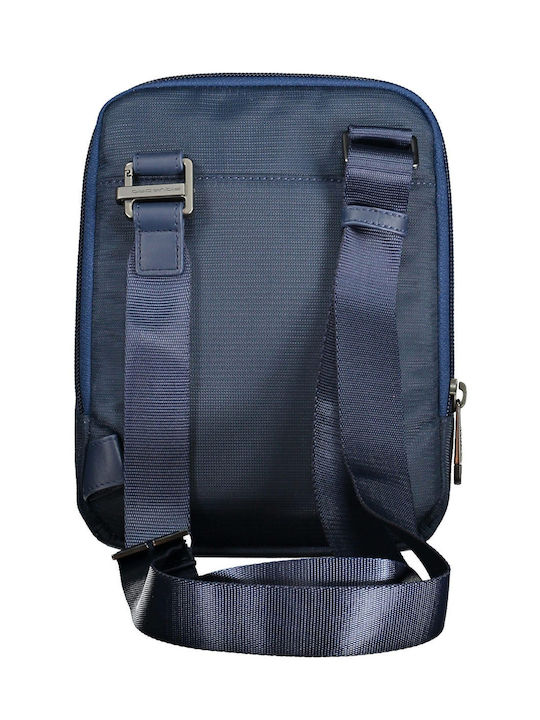 Piquadro Ανδρική Τσάντα Ώμου / Χιαστί σε Μπλε χρώμα