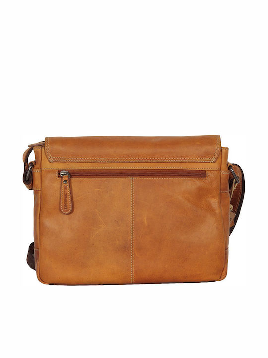 Leather Men's Bag Shoulder / Crossbody Tan