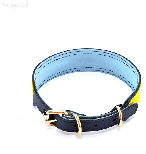 Younique Lab Dog Leash/Lead Leather LARGE in Blue color 3cm