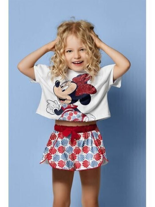 Комплект Лято 2бр Бял Minnie Mouse